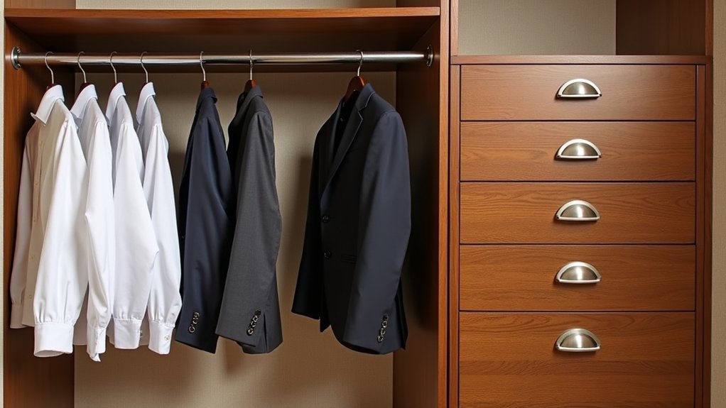 closet rods versus drawers