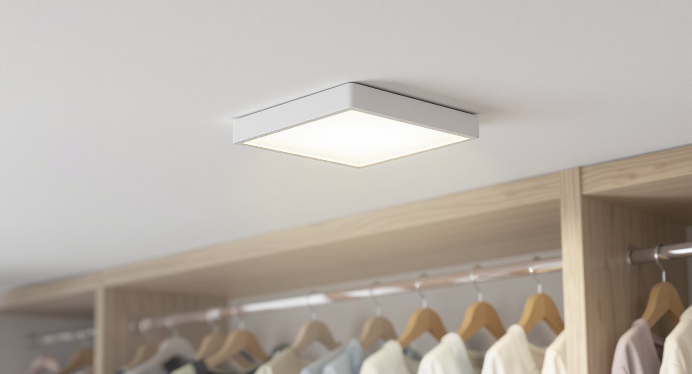 clearance requirements for closet lighting fixtures