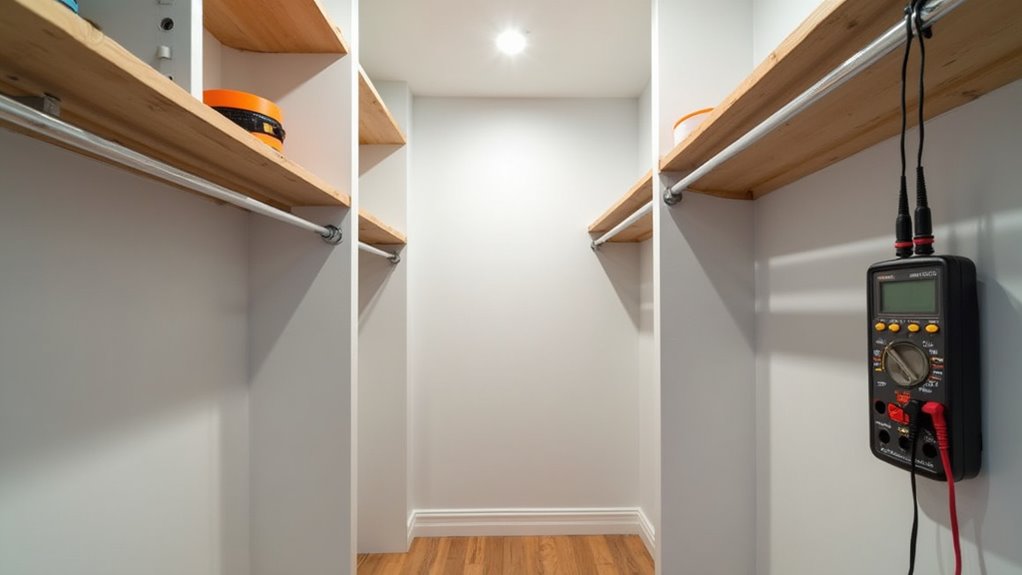 closet lighting safety installation requirements