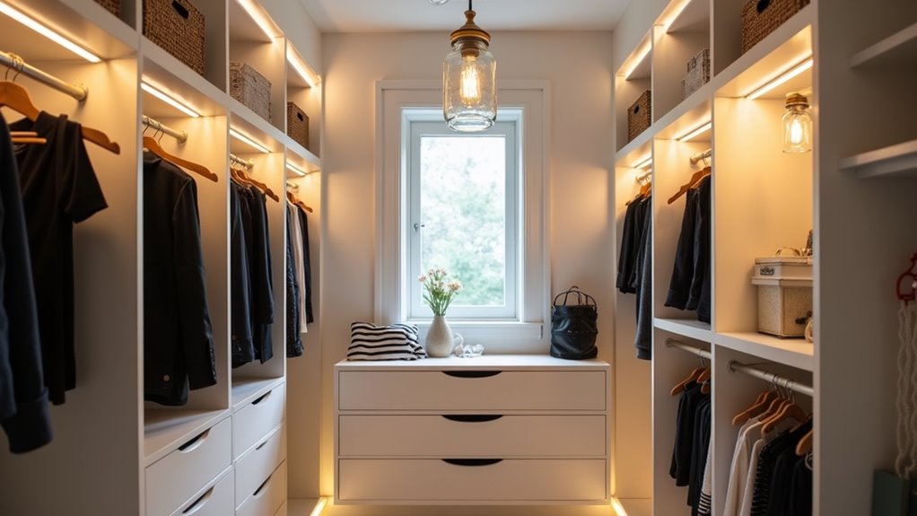 diy closet lighting projects