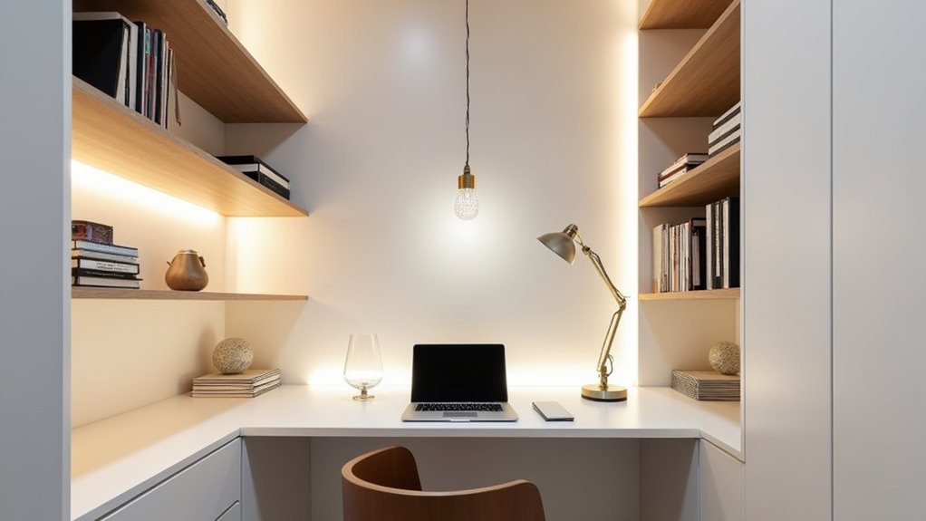 layered lighting for adaptable workspace