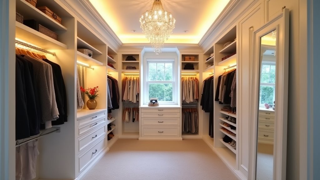 optimal lighting fixtures for closet spaces