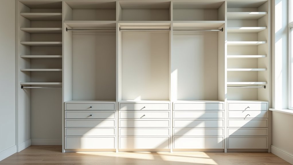 vertical space optimization improves closet efficiency