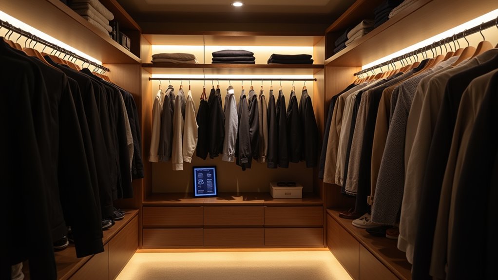 voice controlled smart closet lighting