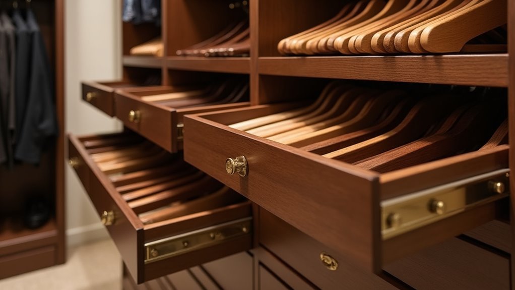 wall mounted closet organization