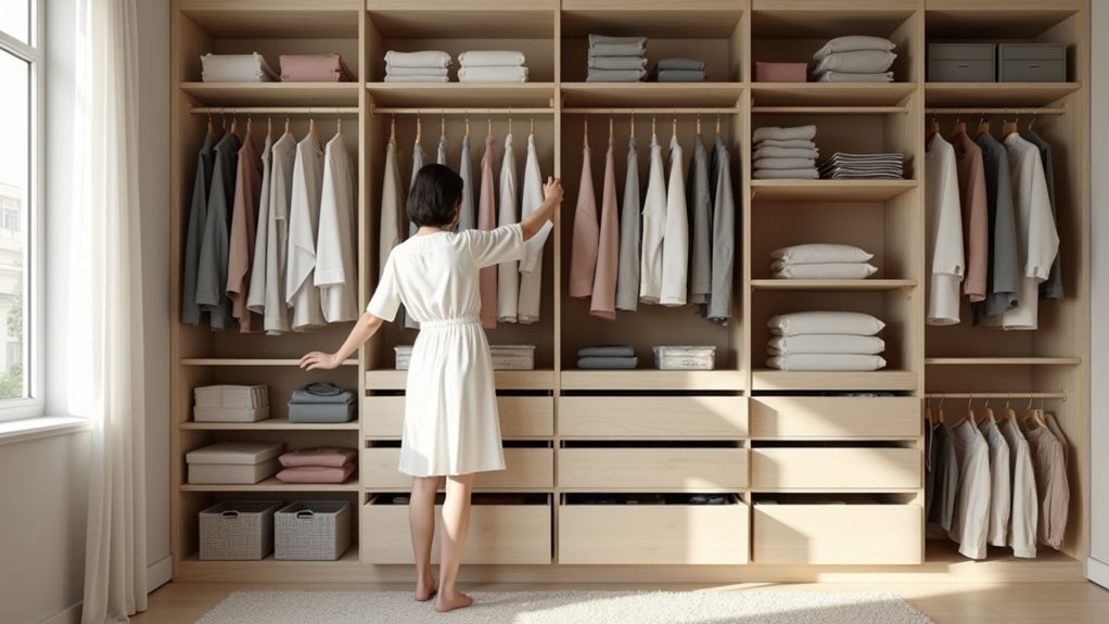closet features enhance daily organization