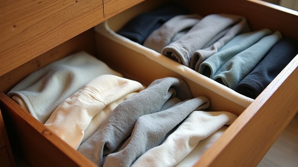 file folding wrinkle free drawer storage