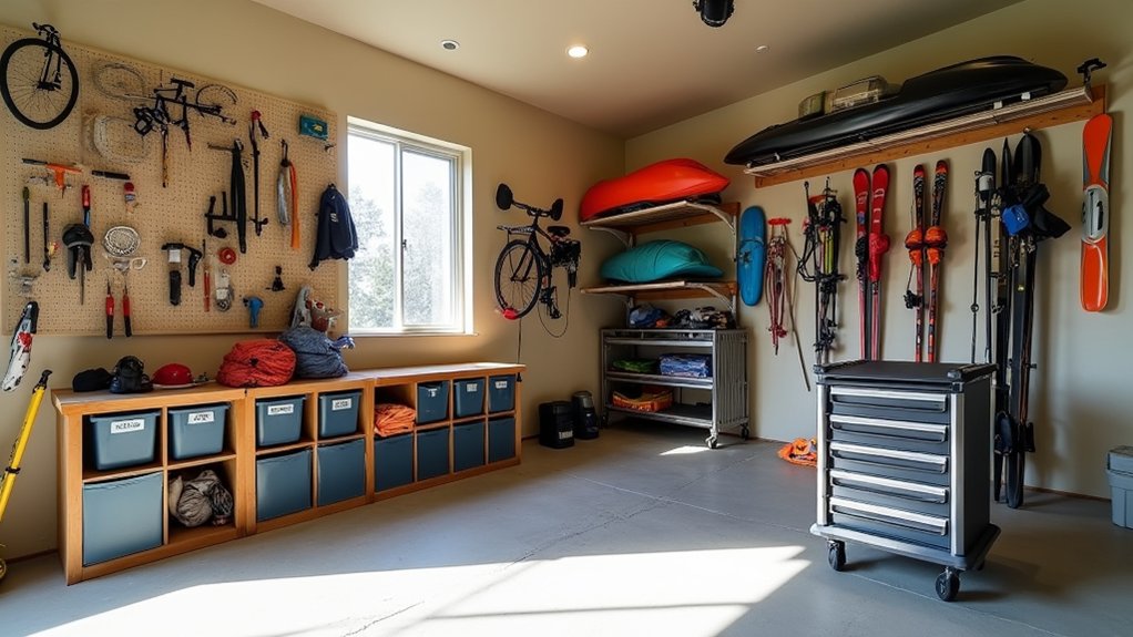 garage storage plans for gear