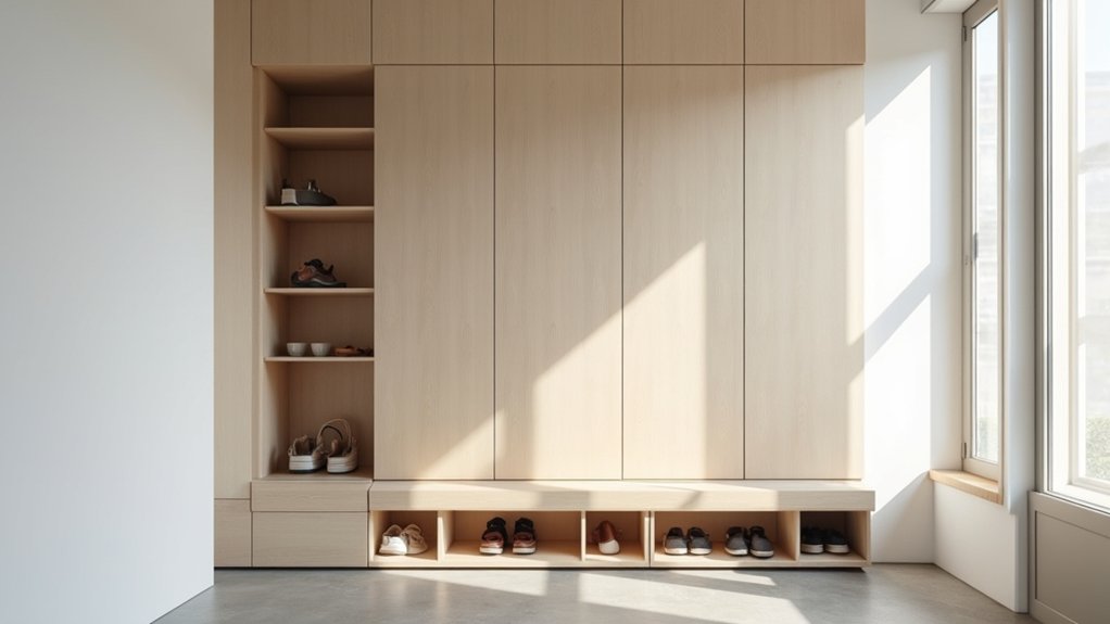 hidden organized shoe storage