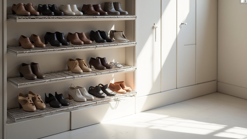 maximize vertical closet storage space