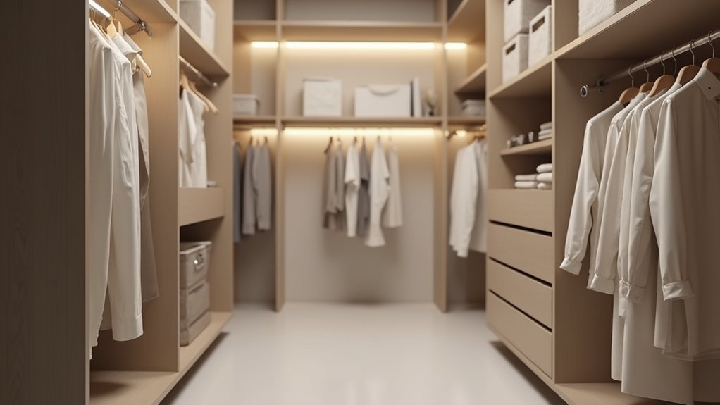 maximize vertical hanging storage space