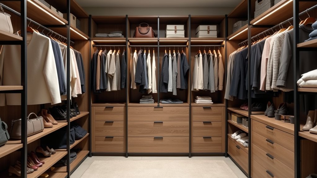 modular adaptable customizable enduring closet systems