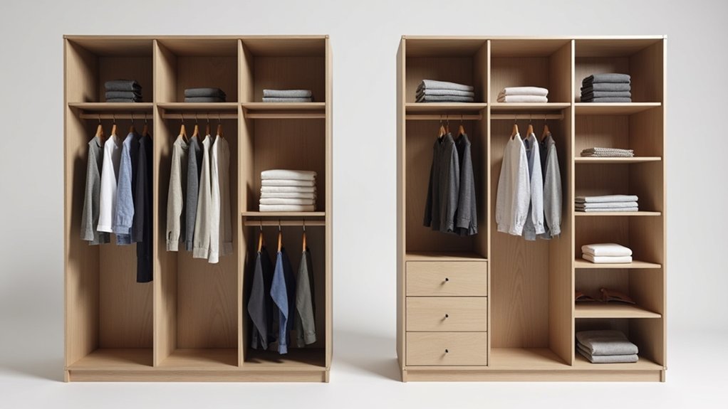 optimal shelf heights for closets