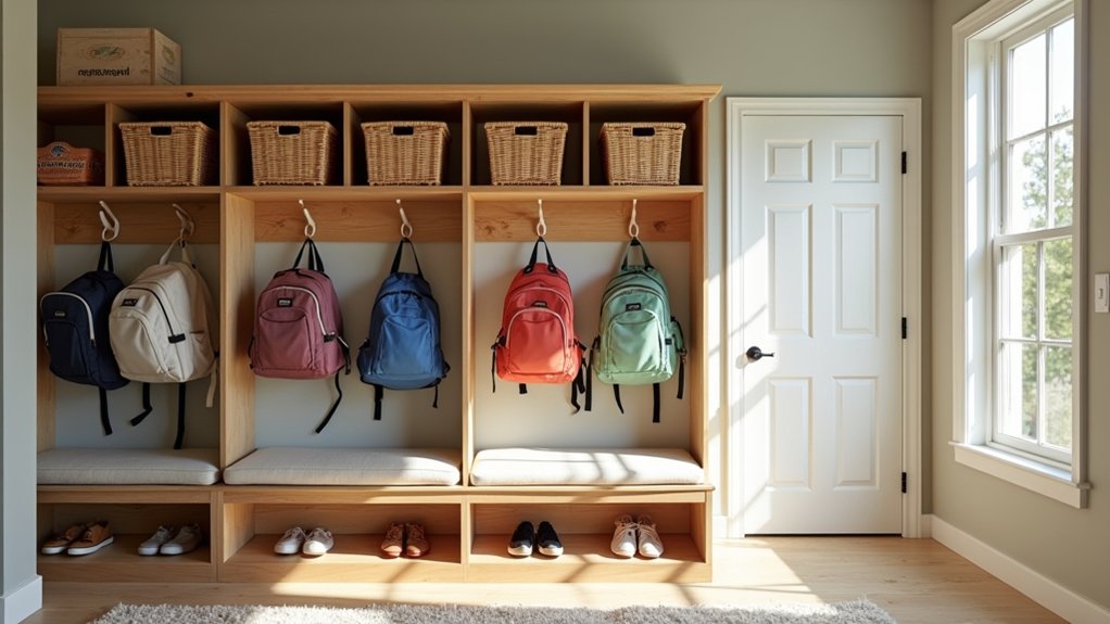 organized drop zone promotes household harmony