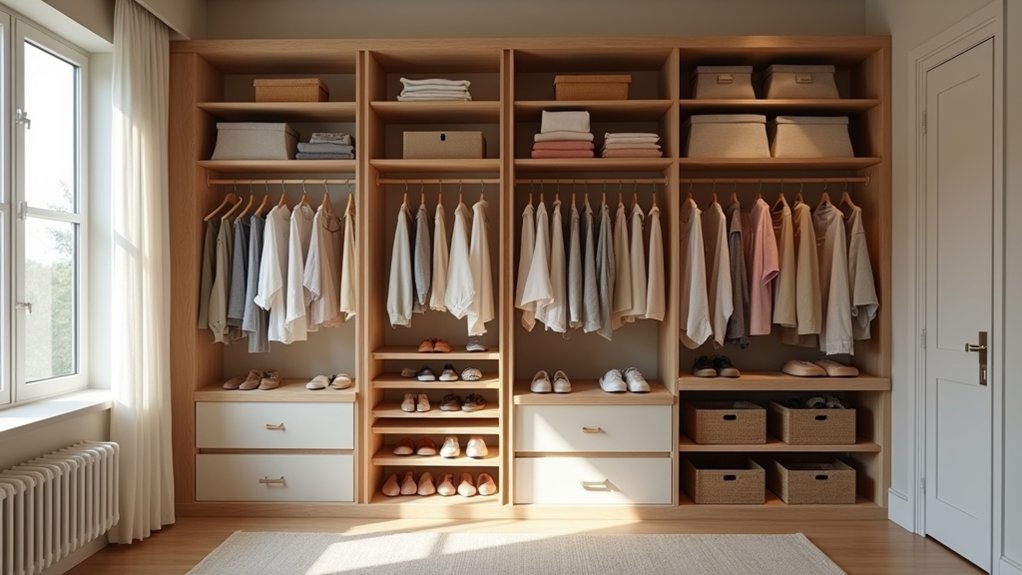 shared storage closet layout solutions