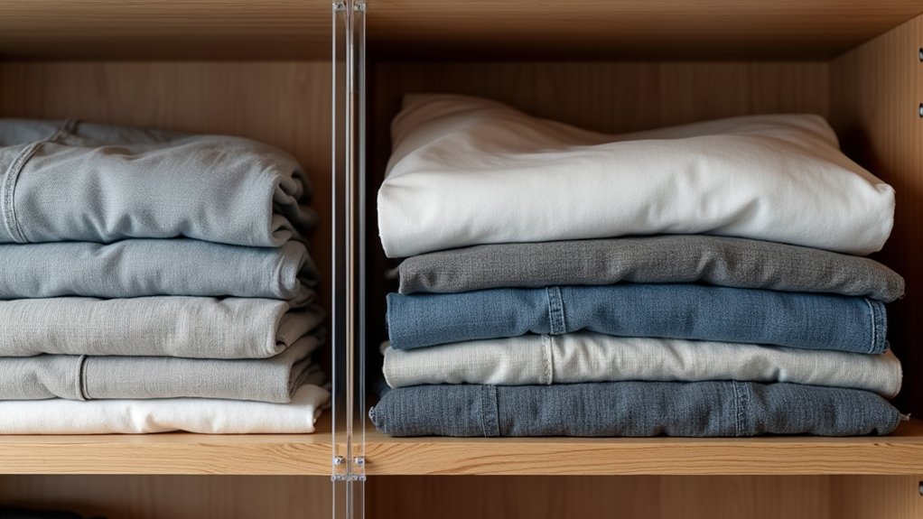 structured organization prevents garment collapse