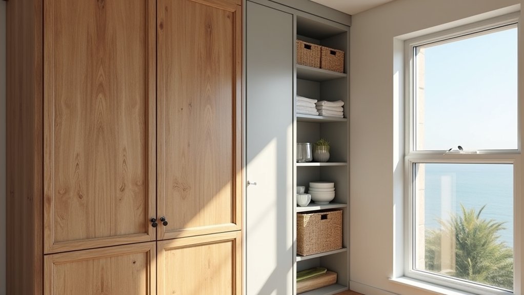 warping resistant coastal climate closet materials