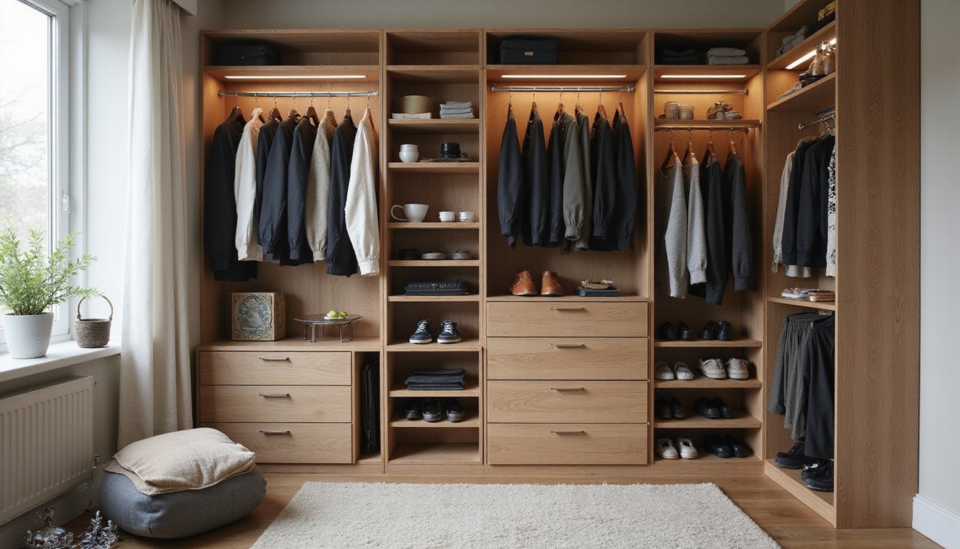 closet organization hanging vs folding space