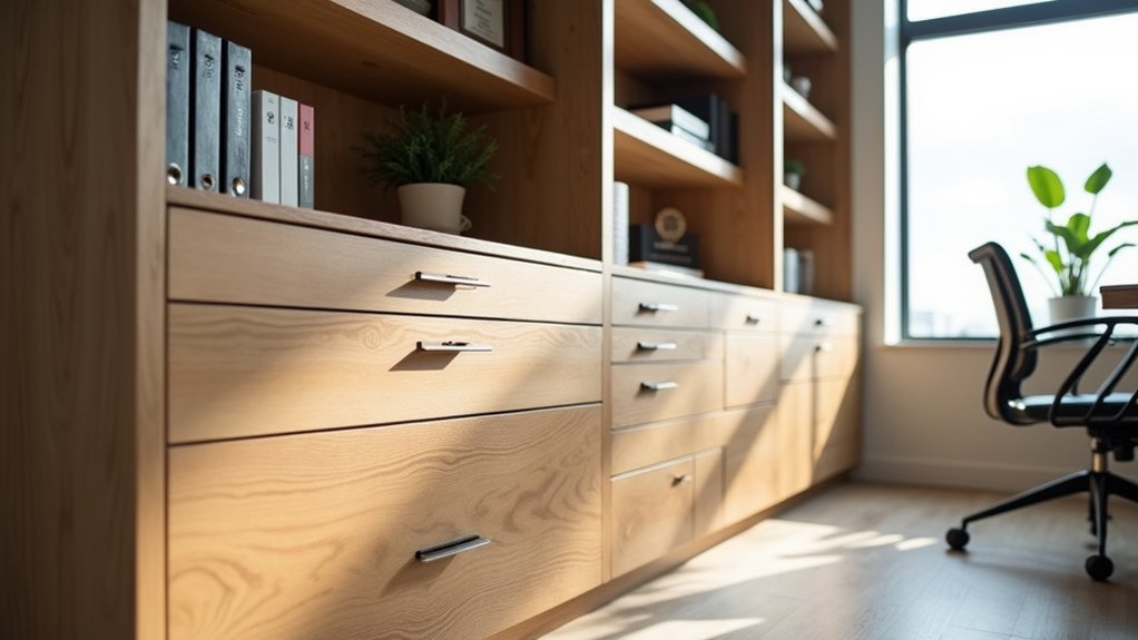 conceal with drawers display shelves