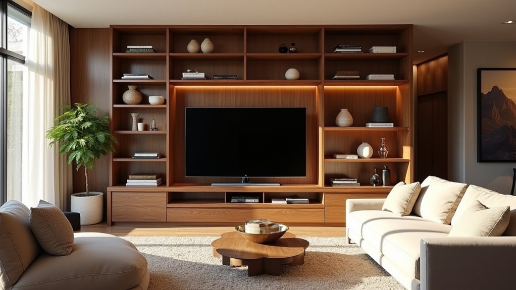 custom built in entertainment storage