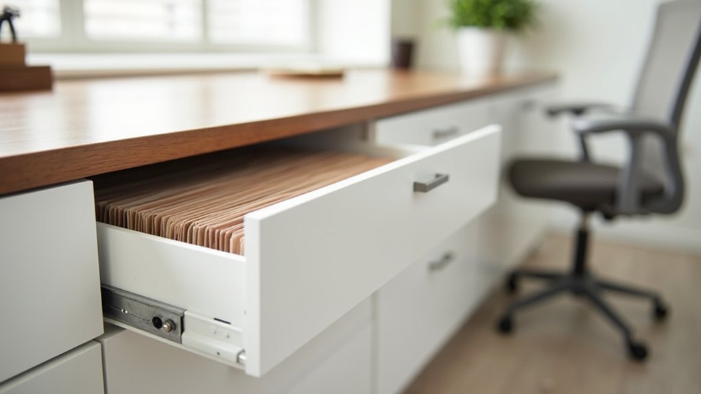 declutter with drawer storage