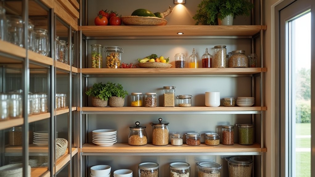 hardwood moisture resistant pantry shelving