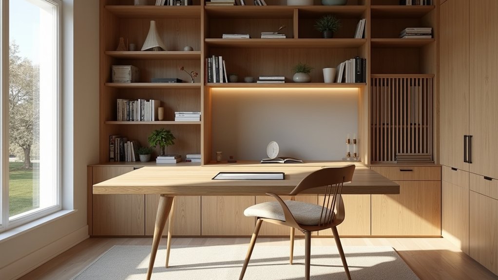 hidden cable free built in storage