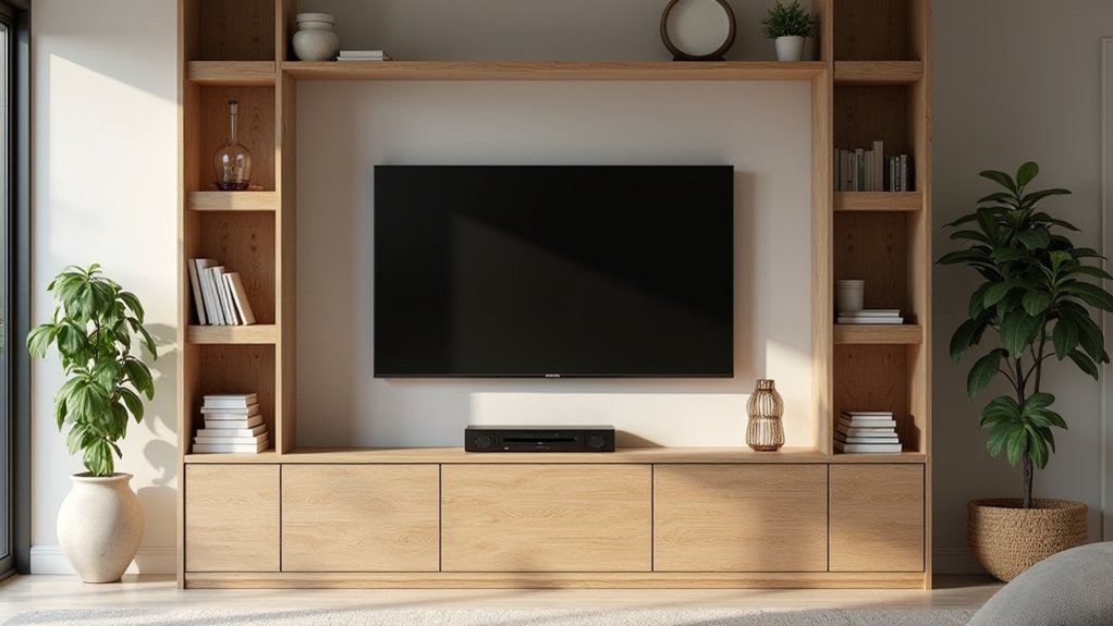 minimalist styling for media center