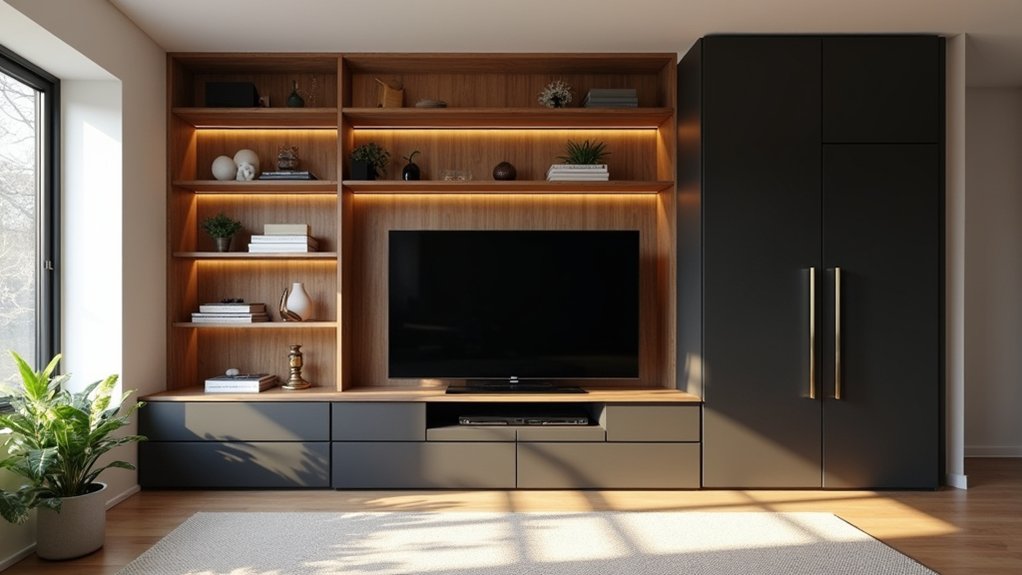 open shelves vs closed storage