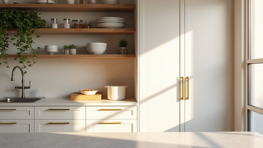 open vs closed cabinet aesthetics