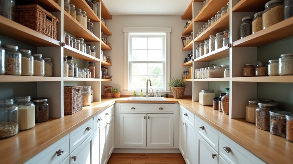 space saving pantry shelving