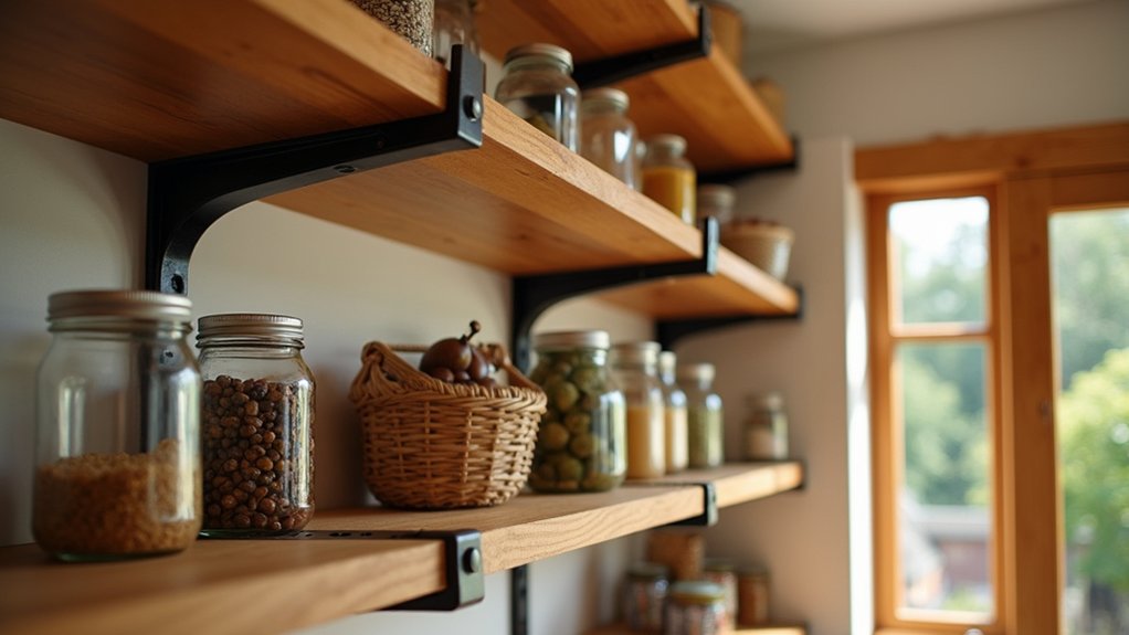 thick shelves prevent sagging