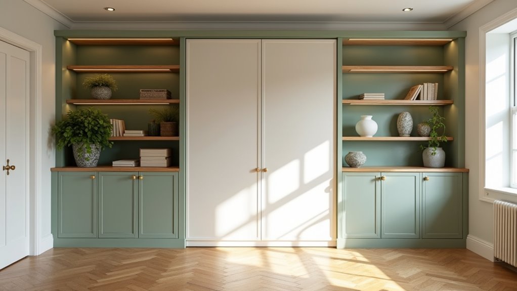 build cabinet shelf murphy bed