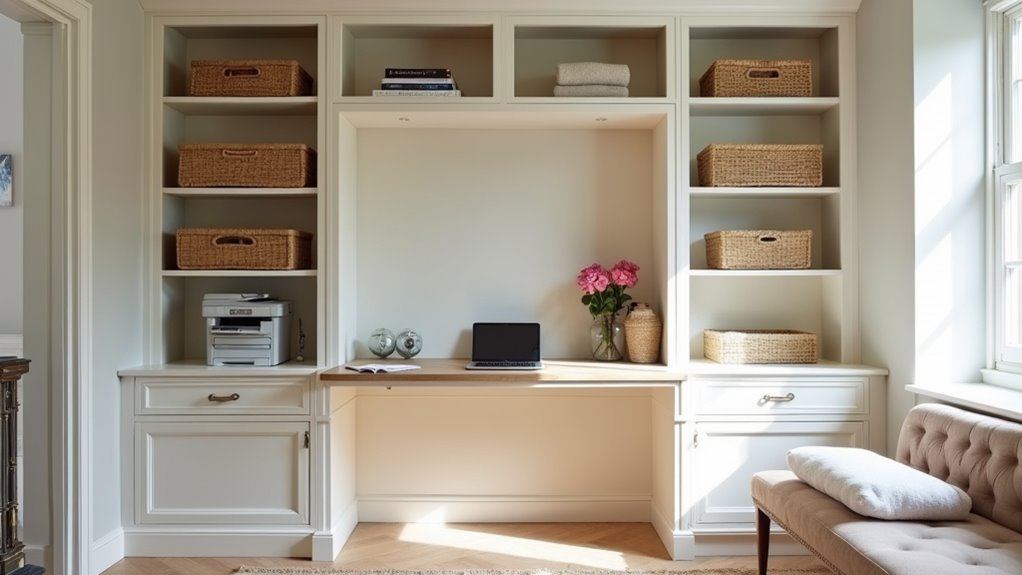 closed storage for work items