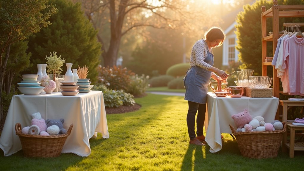 declutter then host yard sale
