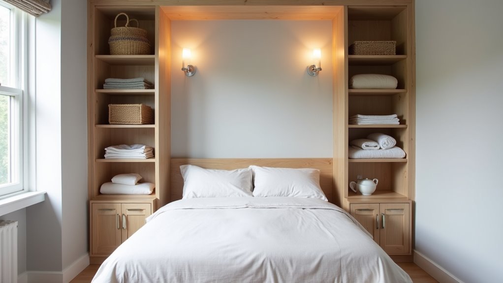 foldaway bed storage wall