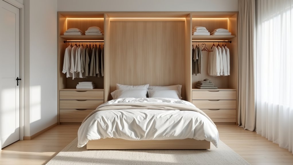murphy bed wardrobe integration
