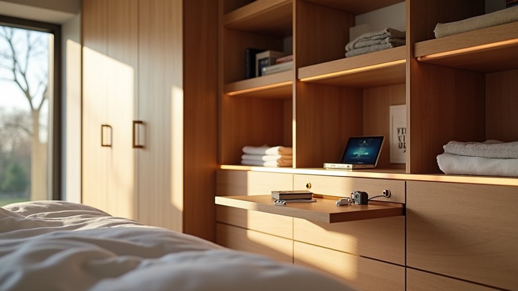 reduce clutter with hidden charging