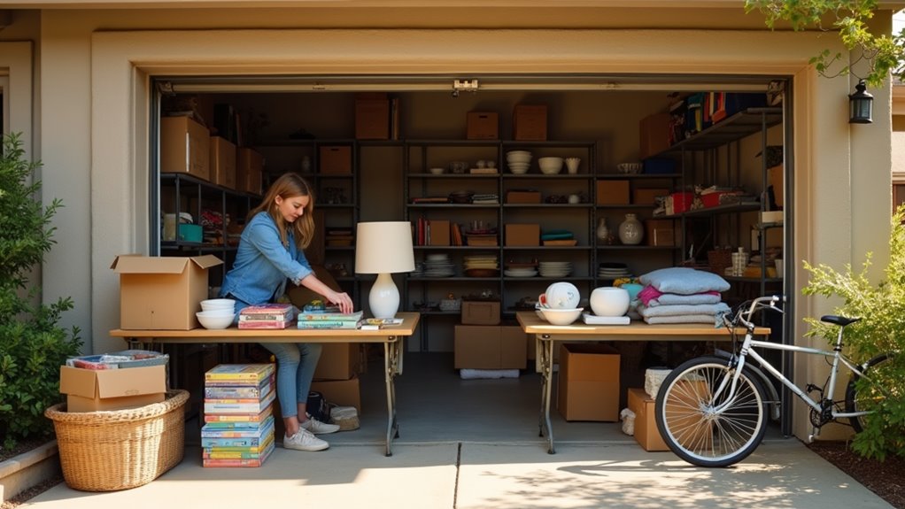 seven step yard sale declutter
