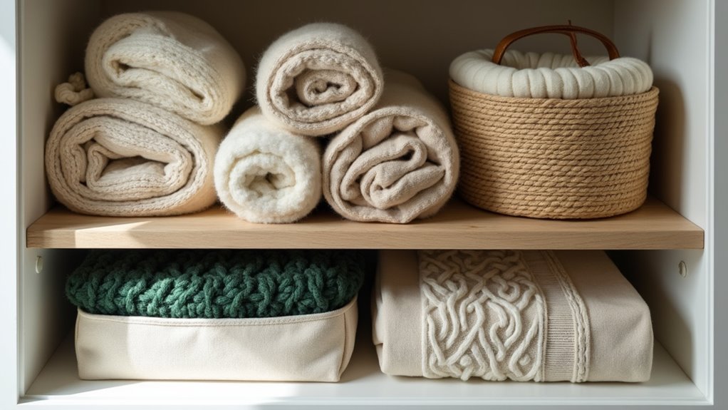 store bulky sweaters efficiently