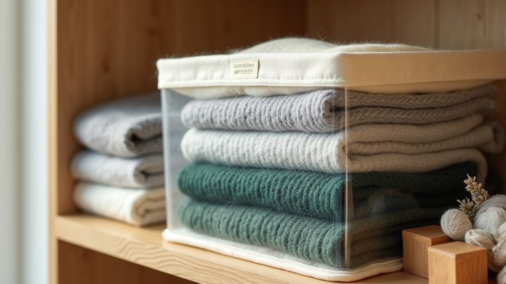 store sweaters in summer