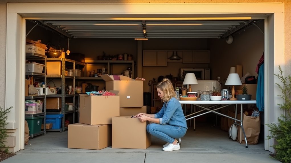 tackle closets then garage